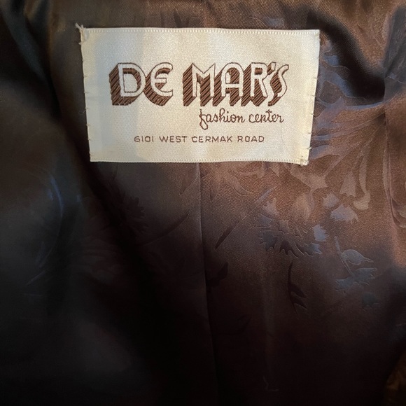 VINTAGE De Mars Faux Fur Jacket With Belt - Picture 4 of 6